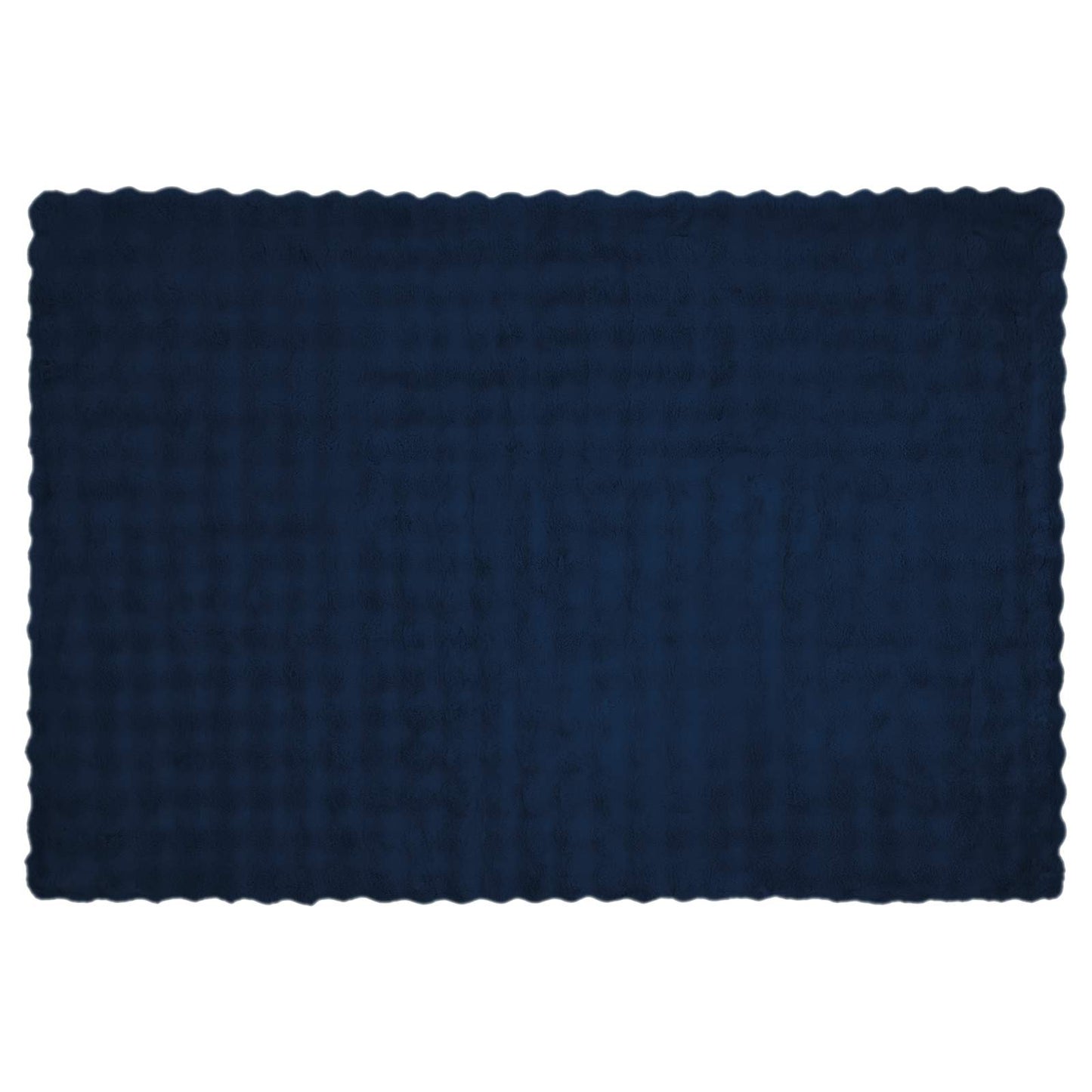 Antislip deken van imitatie konijnenbont Olite Marineblauw is nu te koop bij PeponiXL, paradijselijk wonen!