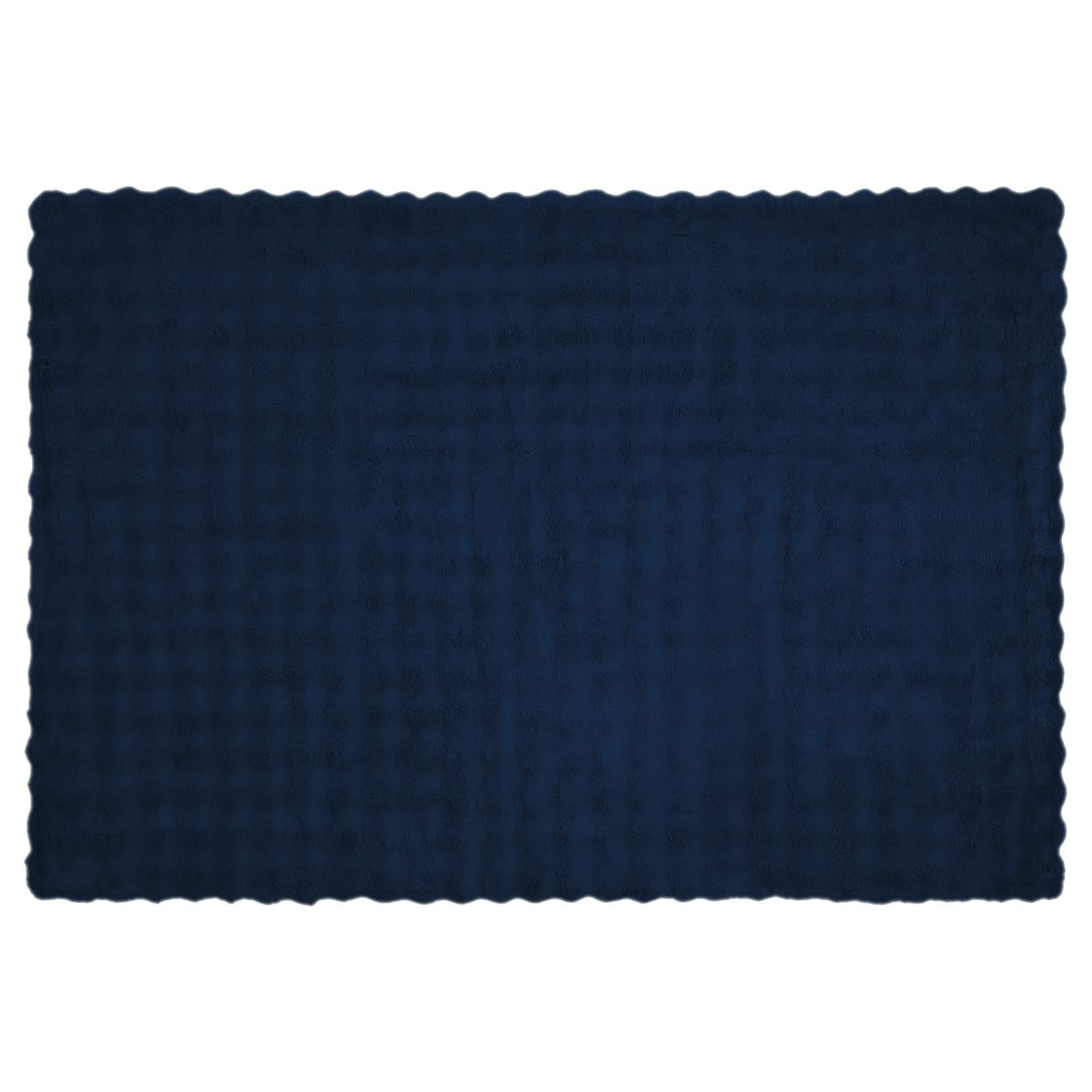 Antislip deken van imitatie konijnenbont Olite Marineblauw is nu te koop bij PeponiXL, paradijselijk wonen!
