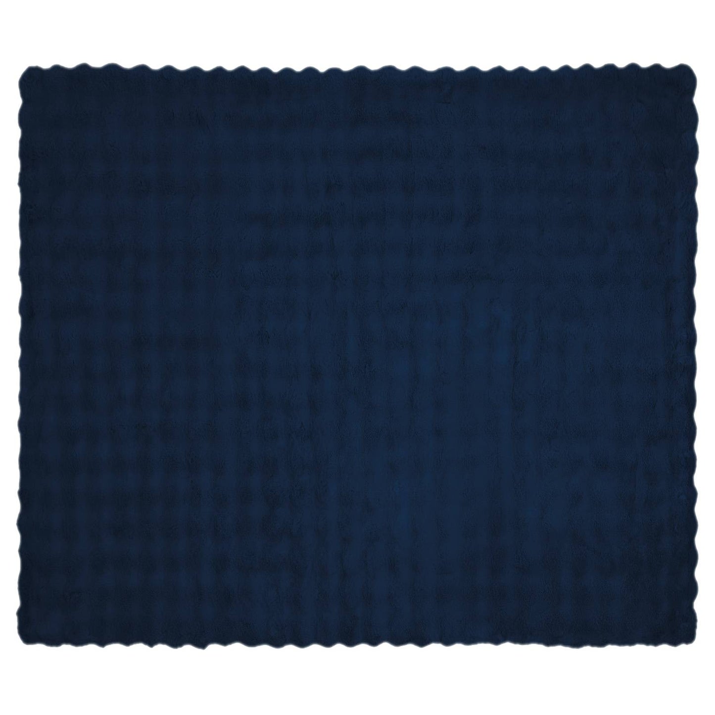 Antislip deken van imitatie konijnenbont Olite Marineblauw is nu te koop bij PeponiXL, paradijselijk wonen!