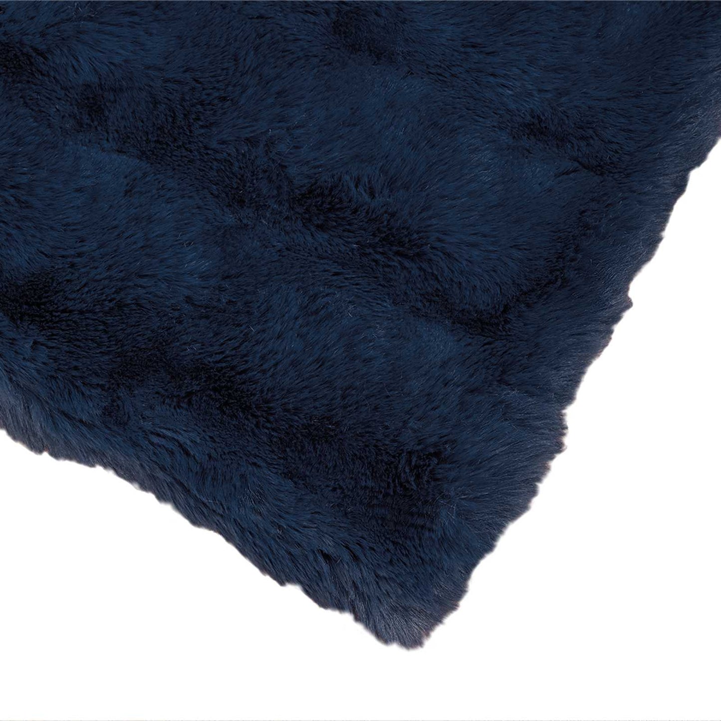 Antislip deken van imitatie konijnenbont Olite Marineblauw is nu te koop bij PeponiXL, paradijselijk wonen!