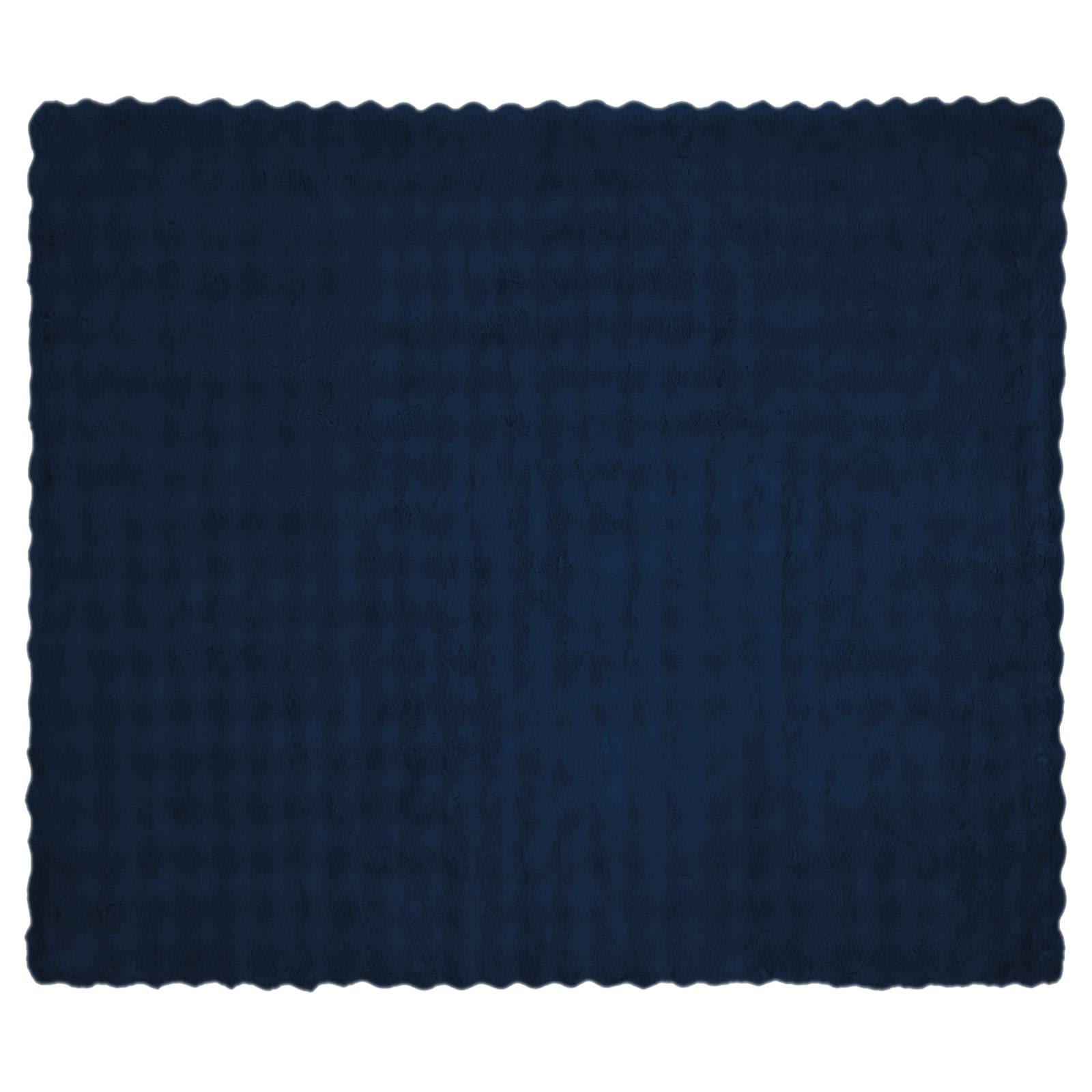 Antislip nep konijnenbont deken Olite 4 pcs Marineblauw is nu te koop bij PeponiXL, paradijselijk wonen!