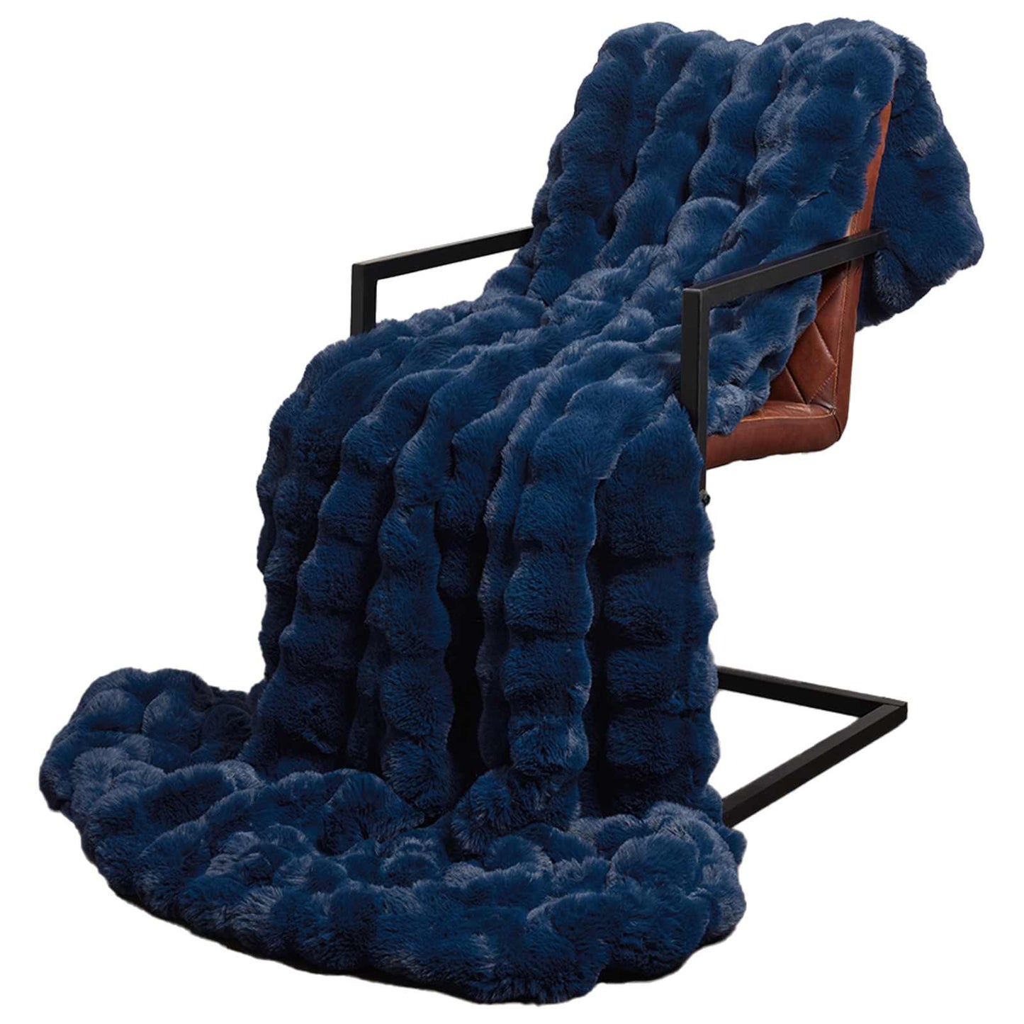 Antislip deken van imitatie konijnenbont Olite 4 pcs Polyester is nu te koop bij PeponiXL, paradijselijk wonen!