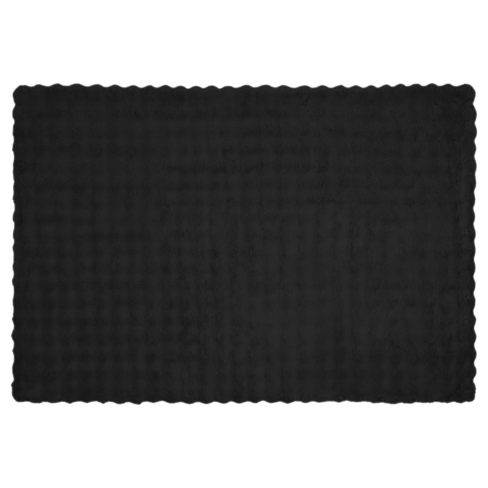 Antislip deken van imitatie konijnenbont Olite Zwart Polyester is nu te koop bij PeponiXL, paradijselijk wonen!