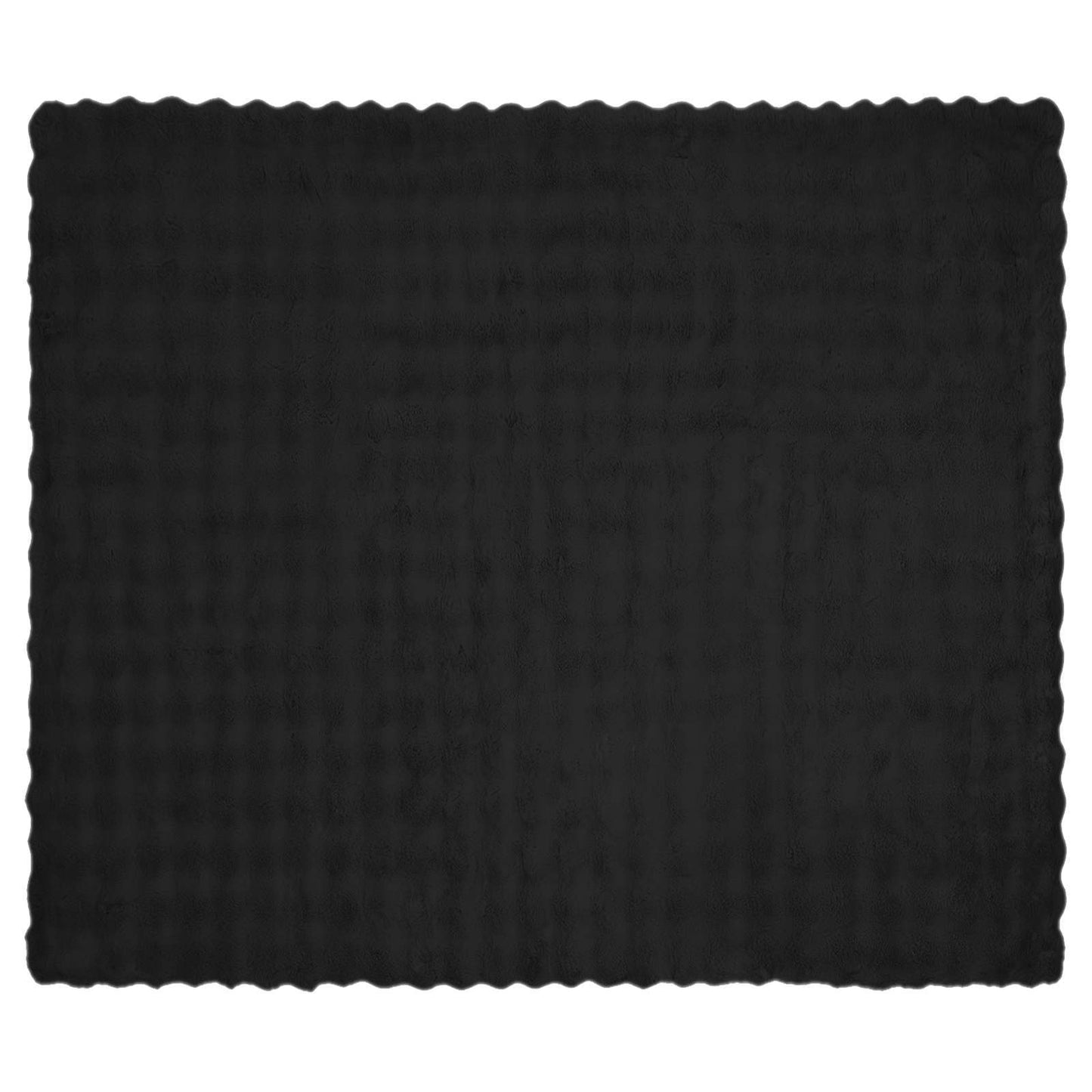 Antislip deken van imitatie konijnenbont Olite Zwart Polyester is nu te koop bij PeponiXL, paradijselijk wonen!