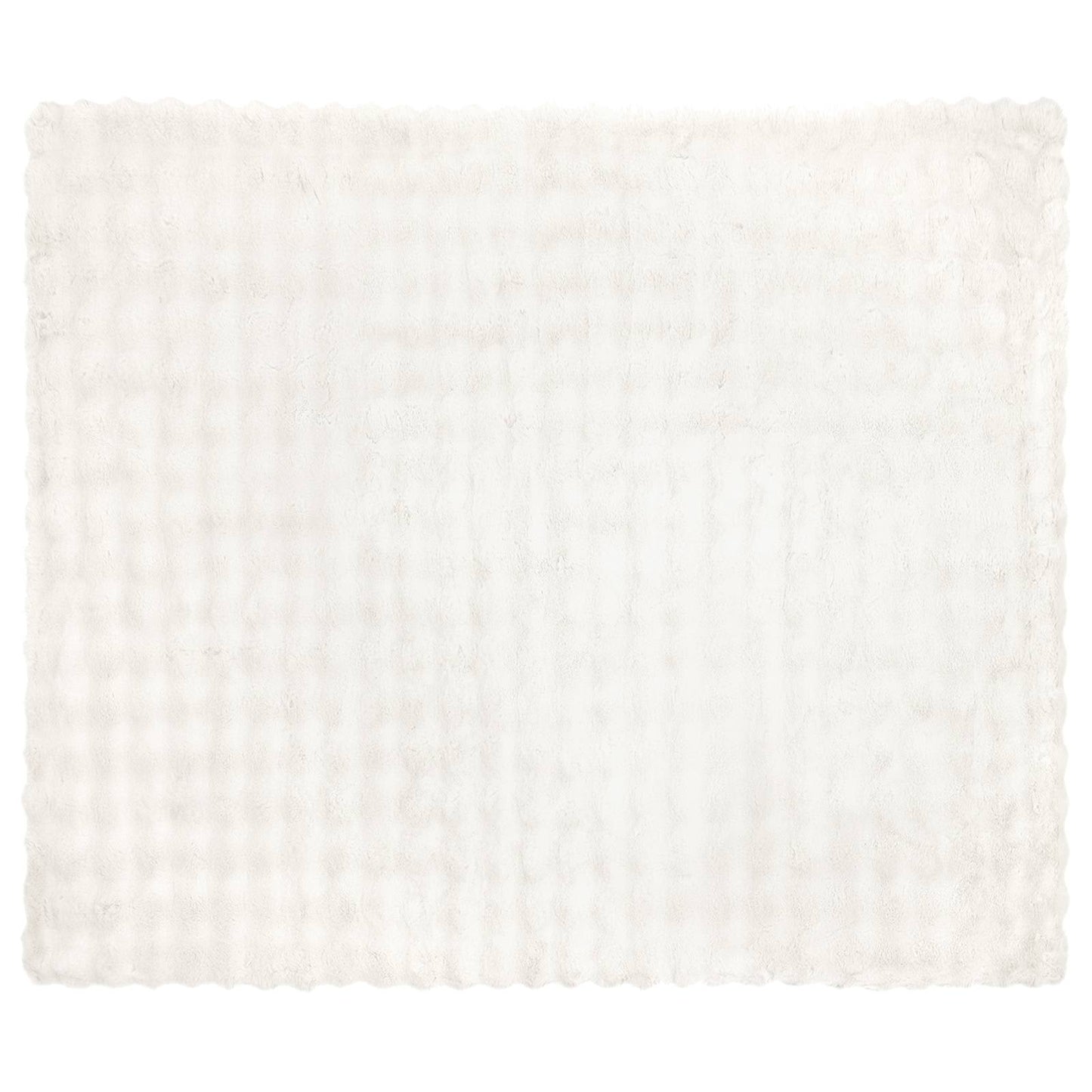 Antislip deken van imitatie konijnenbont Olite 4 pcs Wit is nu te koop bij PeponiXL, paradijselijk wonen!