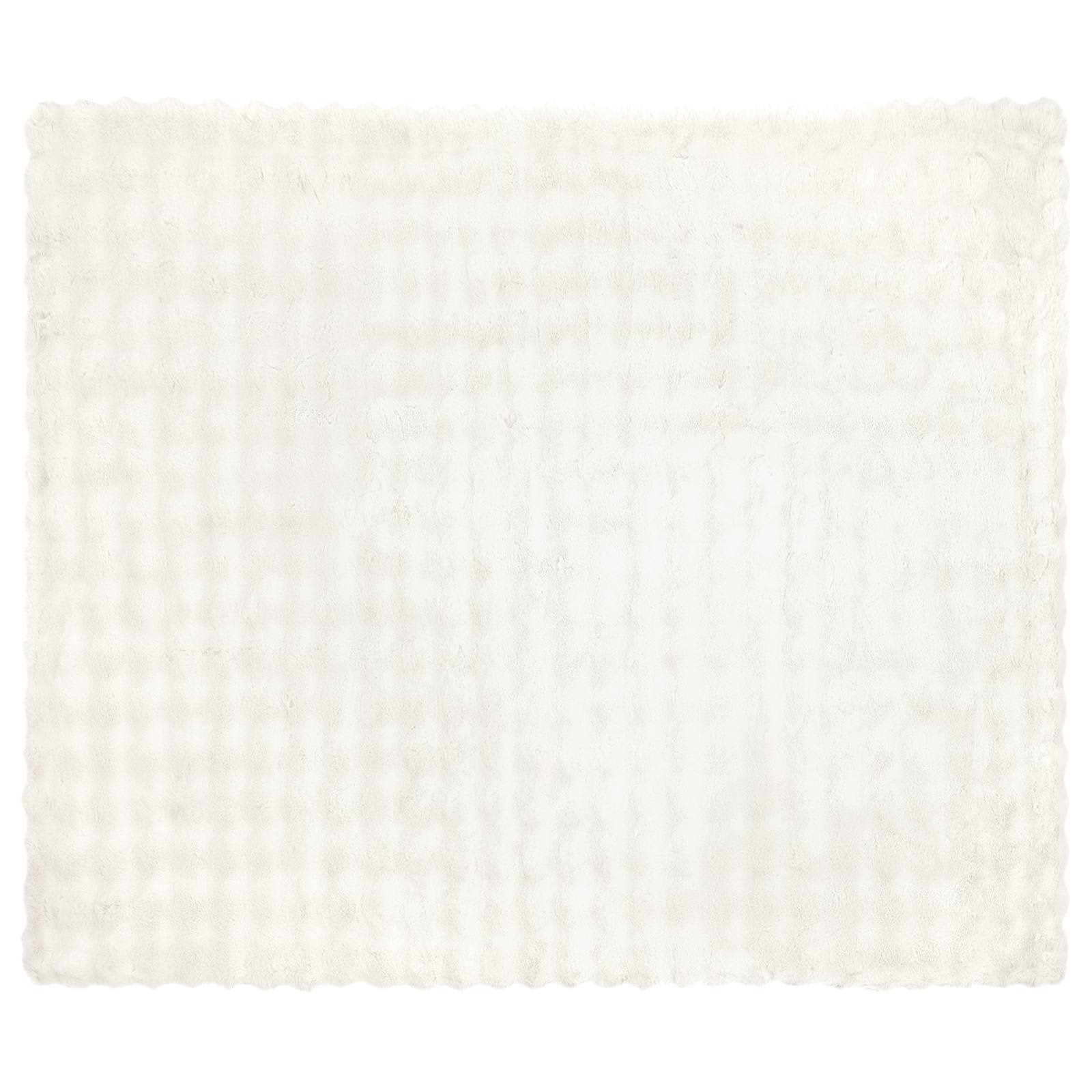 Antislip deken van imitatie konijnenbont Olite 4 pcs Wit is nu te koop bij PeponiXL, paradijselijk wonen!