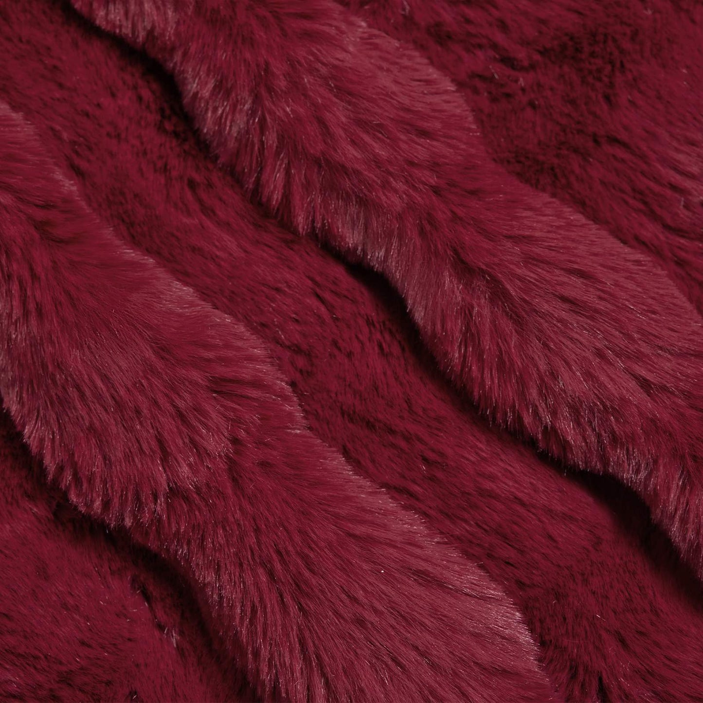 Antislip deken van imitatie konijnenbont Olite Bordeaux Rood is nu te koop bij PeponiXL, paradijselijk wonen!