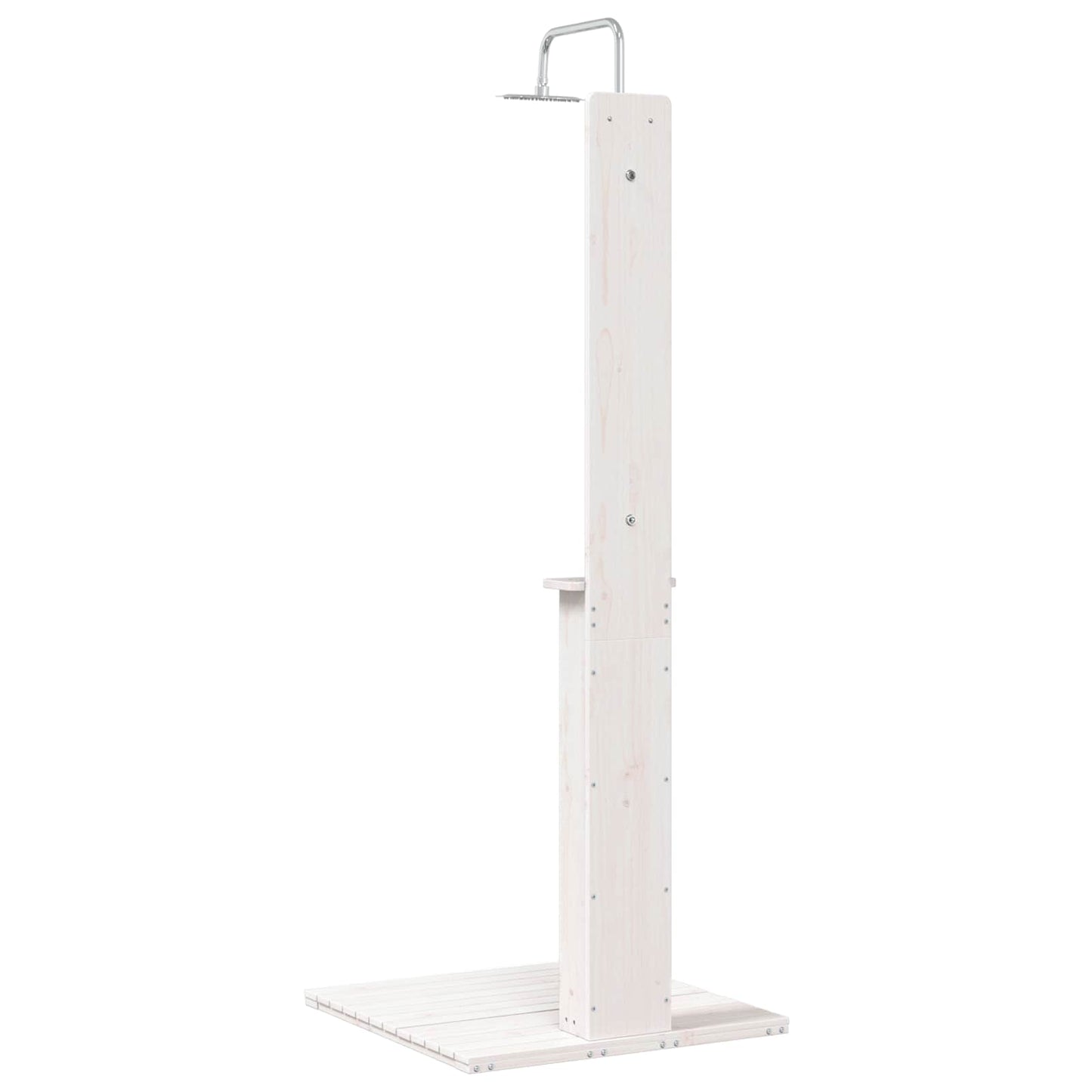 Buitendouche Wit 75 x 76 x 217 cm Massief grenenhout is nu te koop bij PeponiXL, paradijselijk wonen!