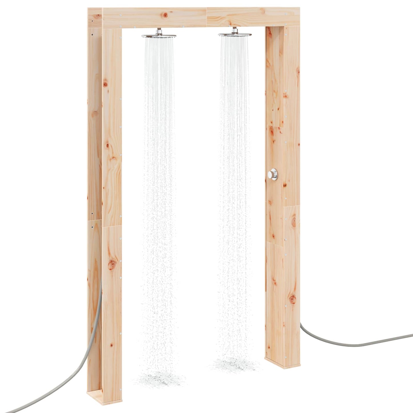 Buitendouche Naturel 137 x 23 x 226 cm Massief grenenhout is nu te koop bij PeponiXL, paradijselijk wonen!