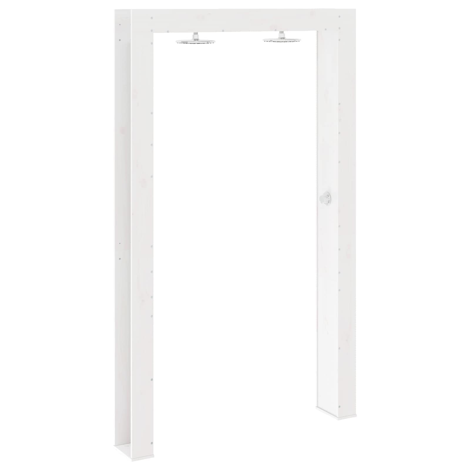 Buitendouche Wit 137 x 23 x 226 cm Massief grenenhout is nu te koop bij PeponiXL, paradijselijk wonen!