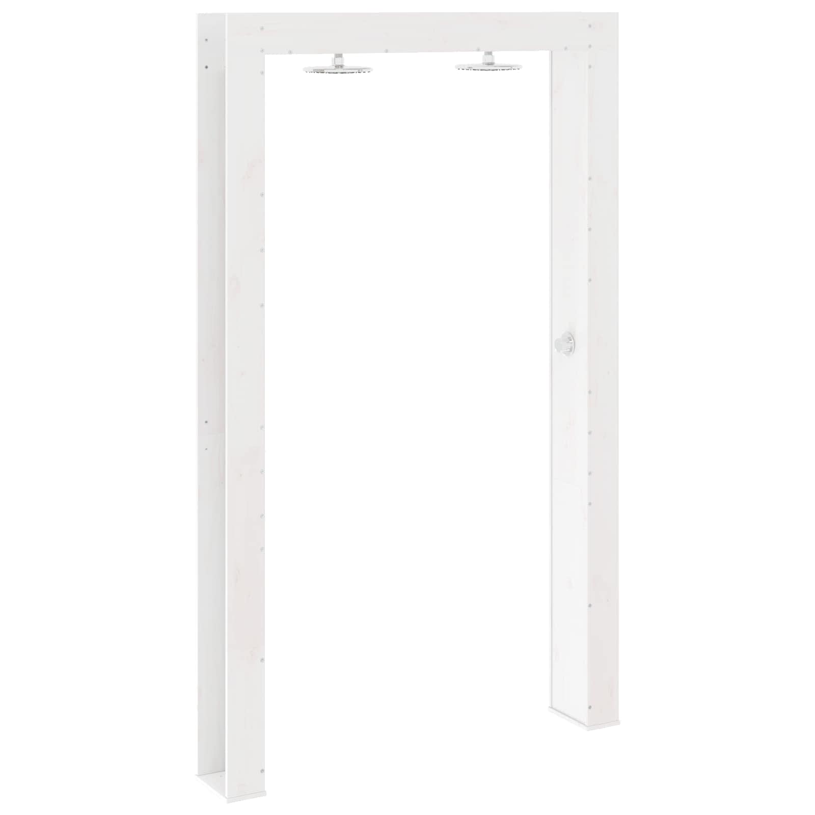 Buitendouche Wit 137 x 23 x 226 cm Massief grenenhout is nu te koop bij PeponiXL, paradijselijk wonen!