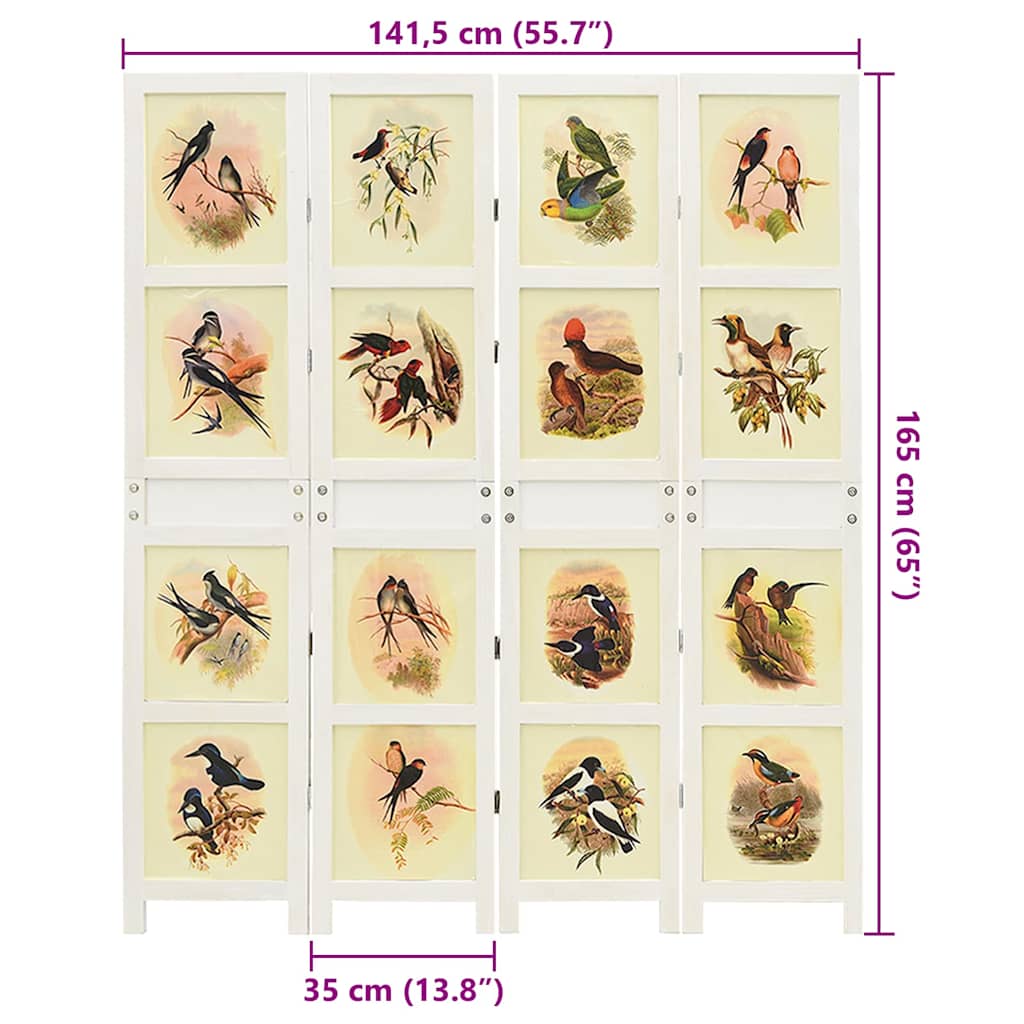 Romdivider Paneel Wit 212 x 165 cm MDF is nu te koop bij PeponiXL, paradijselijk wonen!