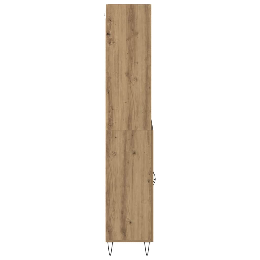 Hoge kast 2 pcs Artisan Eiken Bewerkt hout is nu te koop bij PeponiXL, paradijselijk wonen!