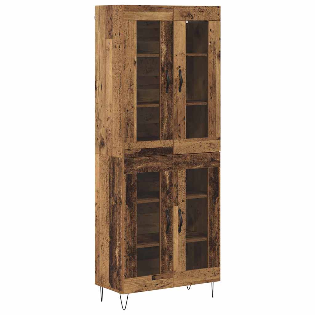 Hoge kast Oud Hout 69,5 x 34 x 180 cm Bewerkt hout is nu te koop bij PeponiXL, paradijselijk wonen!