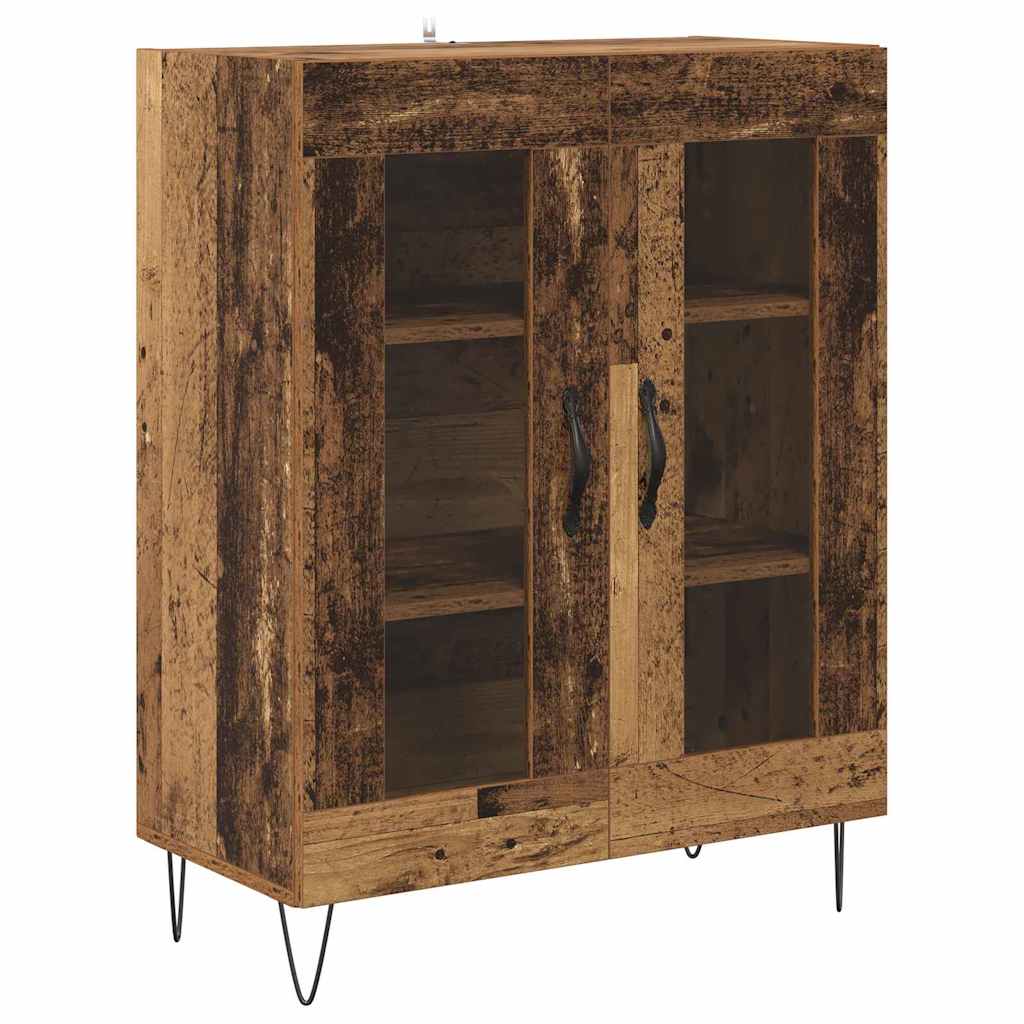 Hoge kast Oud Hout 69,5 x 34 x 180 cm Bewerkt hout is nu te koop bij PeponiXL, paradijselijk wonen!