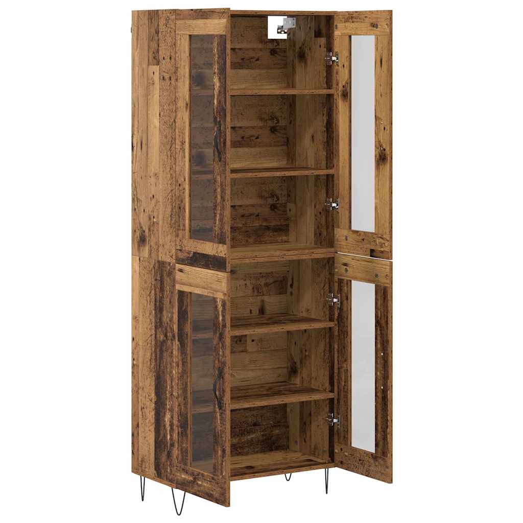 Hoge kast Oud Hout 69,5 x 34 x 180 cm Bewerkt hout is nu te koop bij PeponiXL, paradijselijk wonen!