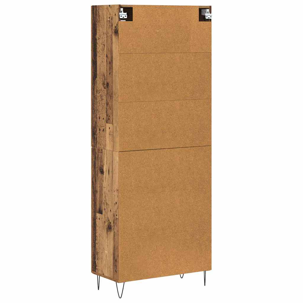 Hoge kast Oud Hout 69,5 x 34 x 180 cm Bewerkt hout is nu te koop bij PeponiXL, paradijselijk wonen!