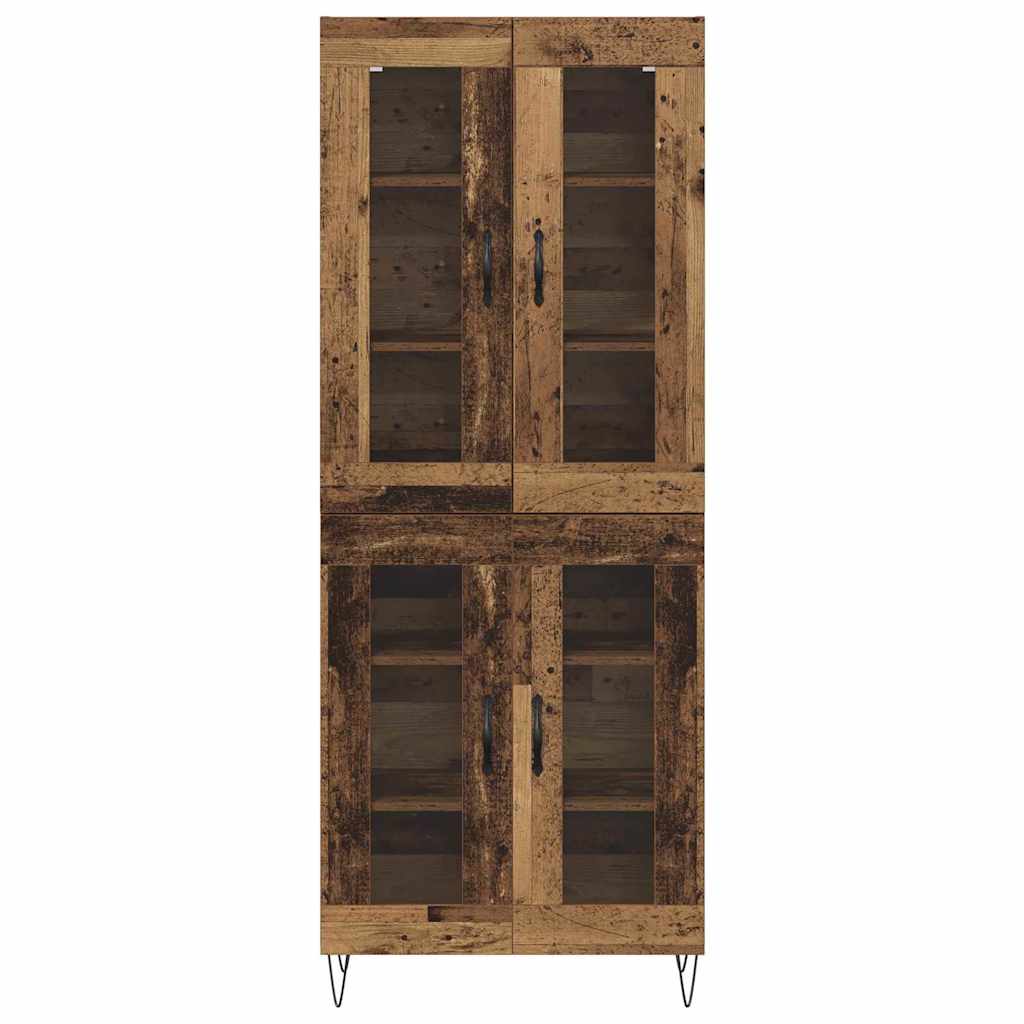Hoge kast Oud Hout 69,5 x 34 x 180 cm Bewerkt hout is nu te koop bij PeponiXL, paradijselijk wonen!