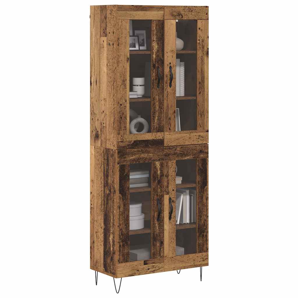 Hoge kast Oud Hout 69,5 x 34 x 180 cm Bewerkt hout is nu te koop bij PeponiXL, paradijselijk wonen!