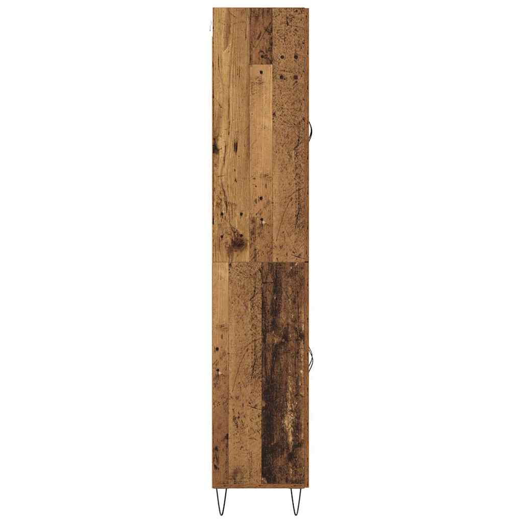 Hoge kast Oud Hout 69,5 x 34 x 180 cm Bewerkt hout is nu te koop bij PeponiXL, paradijselijk wonen!