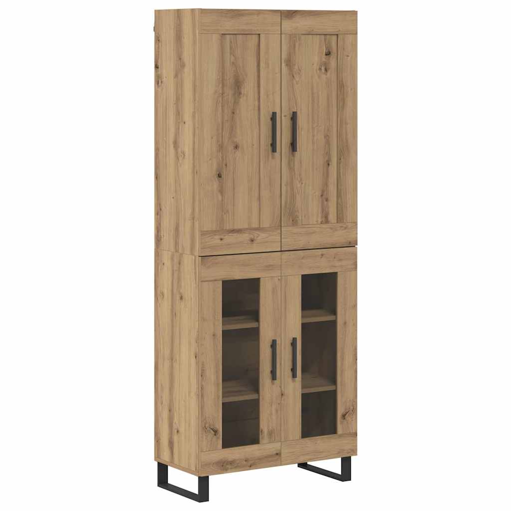 Hoge kast Artisan Eiken 69,5 x 34 x 180 cm Bewerkt hout is nu te koop bij PeponiXL, paradijselijk wonen!