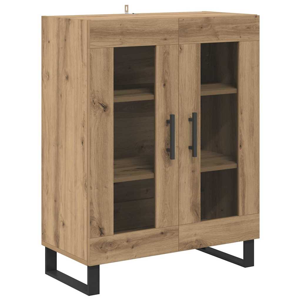 Hoge kast Artisan Eiken 69,5 x 34 x 180 cm Bewerkt hout is nu te koop bij PeponiXL, paradijselijk wonen!