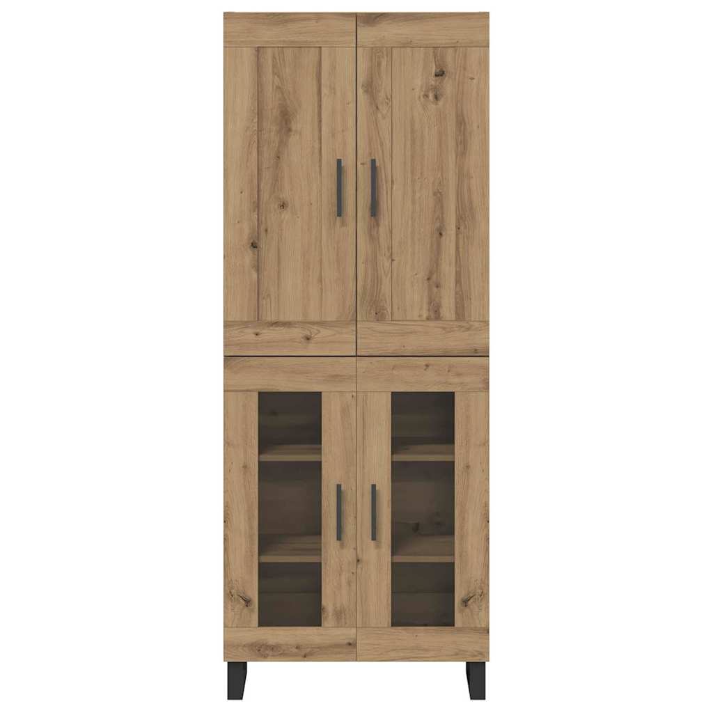Hoge kast Artisan Eiken 69,5 x 34 x 180 cm Bewerkt hout is nu te koop bij PeponiXL, paradijselijk wonen!