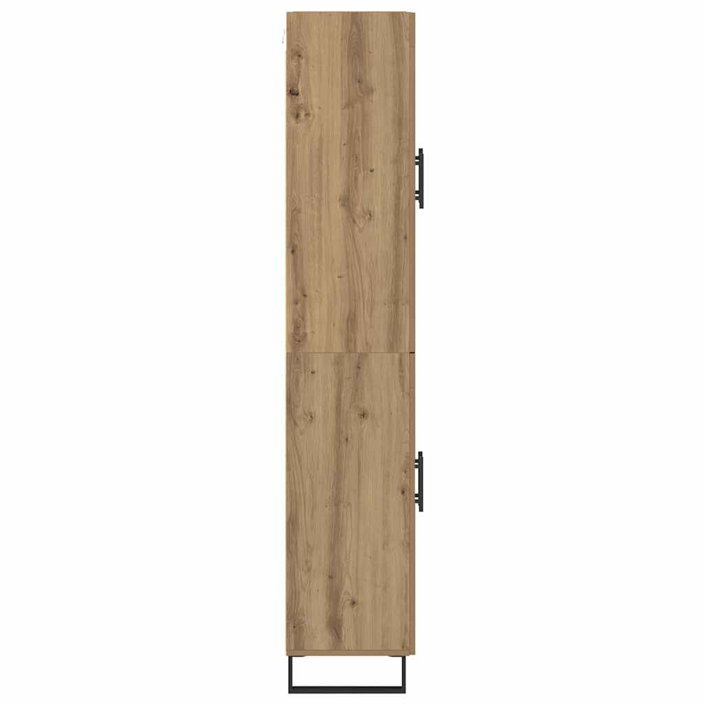 Hoge kast Artisan Eiken 69,5 x 34 x 180 cm Bewerkt hout is nu te koop bij PeponiXL, paradijselijk wonen!