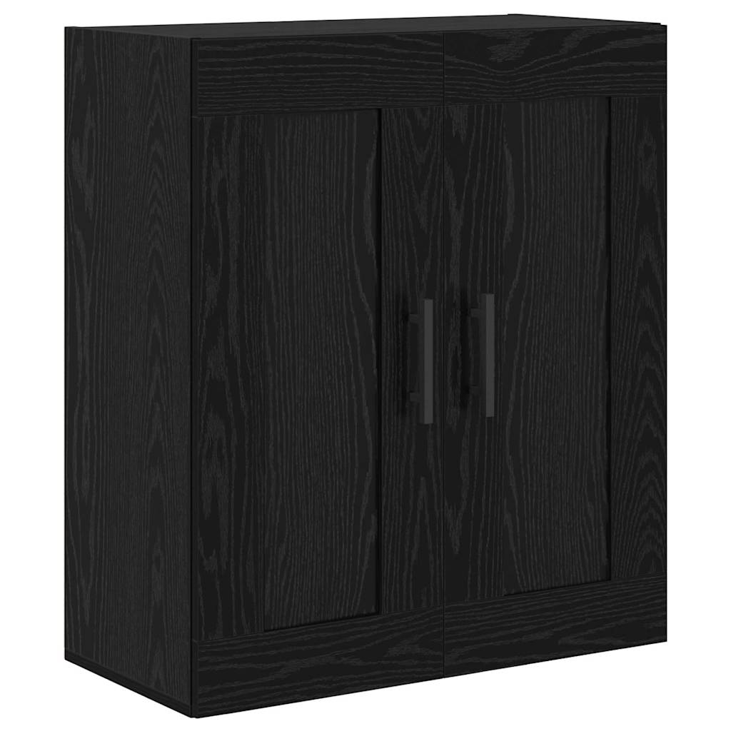 Hoge kast Zwart Eiken 69,5 x 34 x 180 cm Bewerkt hout is nu te koop bij PeponiXL, paradijselijk wonen!