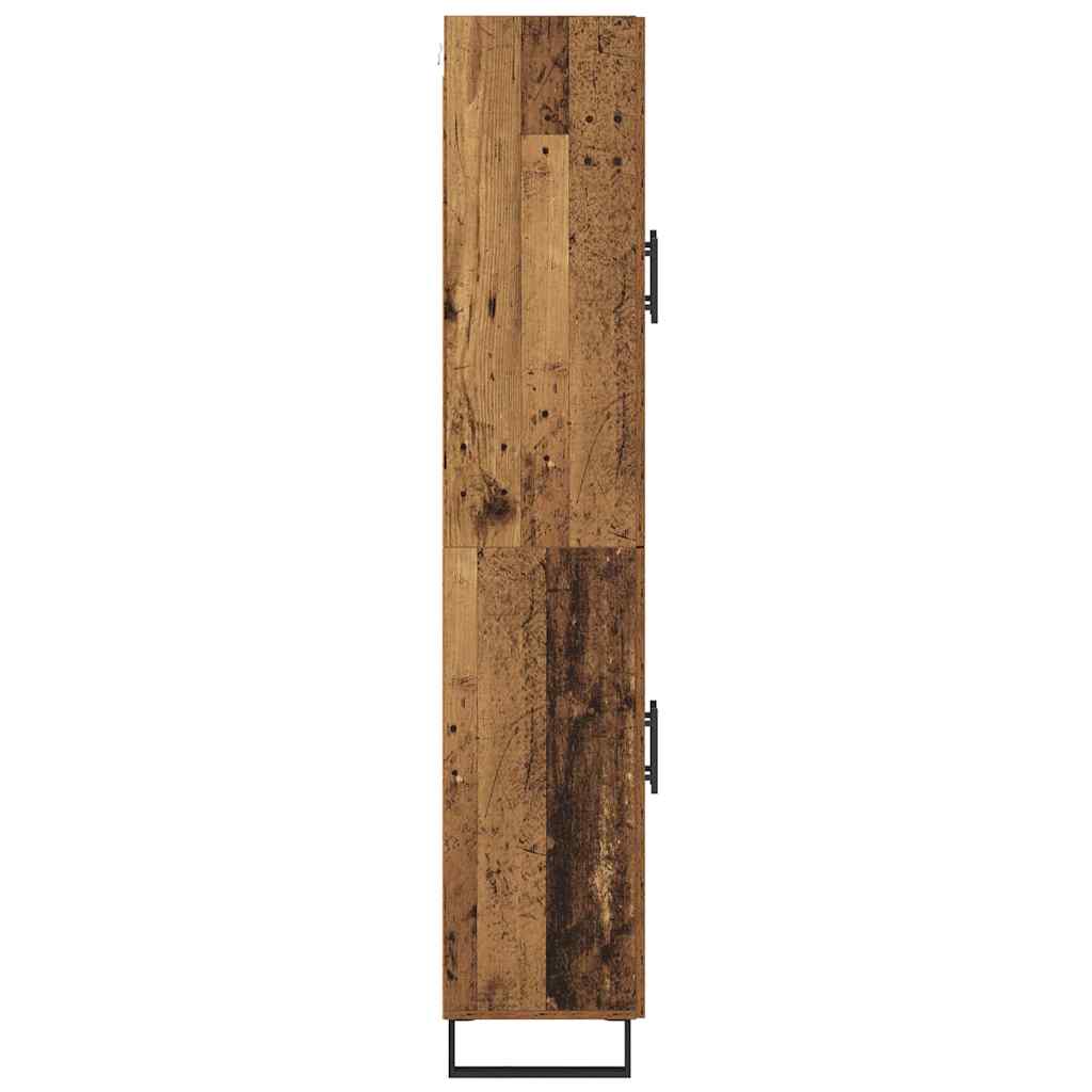 Hoge kast 2 pcs Oud Hout 69,5 x 34 x 180 cm is nu te koop bij PeponiXL, paradijselijk wonen!