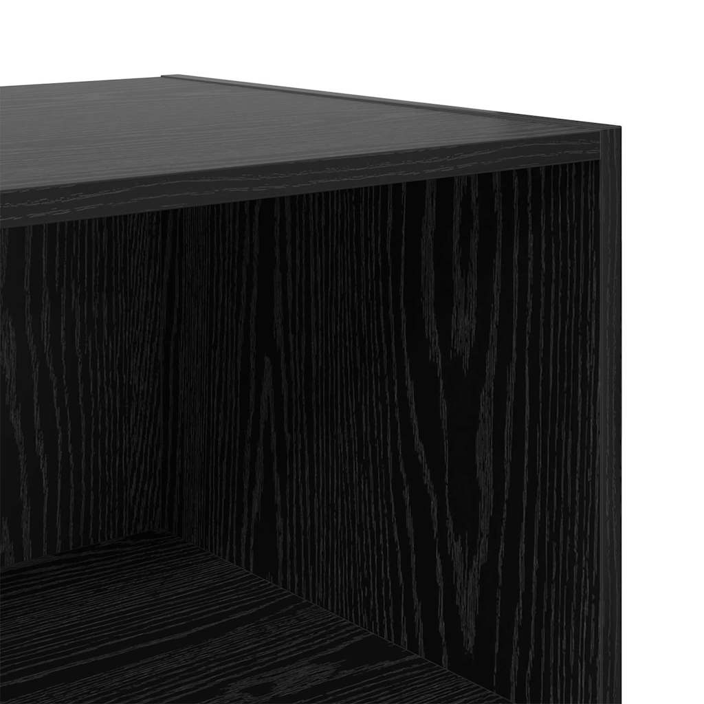 Kledingkast Zwart Eiken 100 x 50 x 200 cm Bewerkt hout is nu te koop bij PeponiXL, paradijselijk wonen!