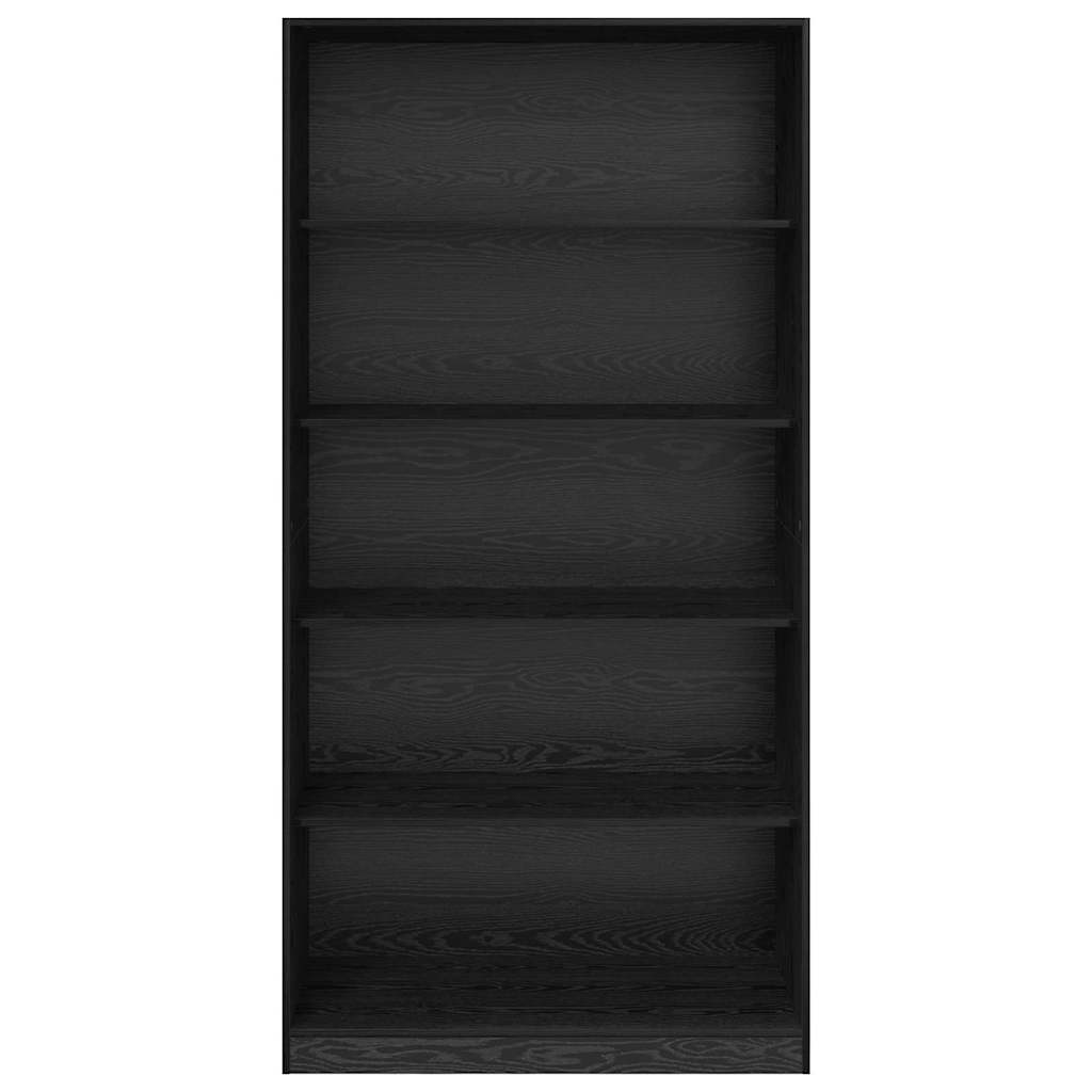 Kledingkast Zwart Eiken 100 x 50 x 200 cm Bewerkt hout is nu te koop bij PeponiXL, paradijselijk wonen!