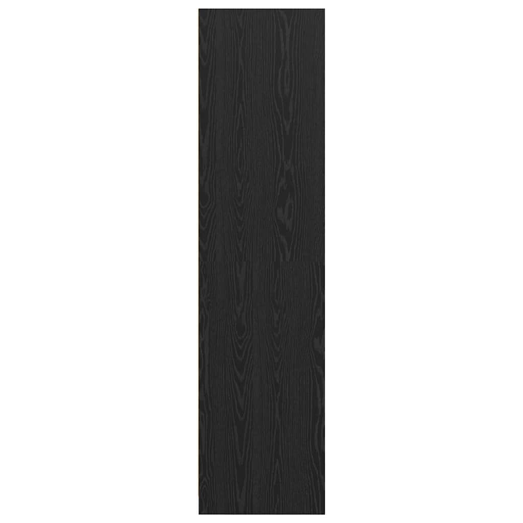 Kledingkast met lade Zwart Eiken 50 x 30 x 200 cm Bewerkt hout is nu te koop bij PeponiXL, paradijselijk wonen!