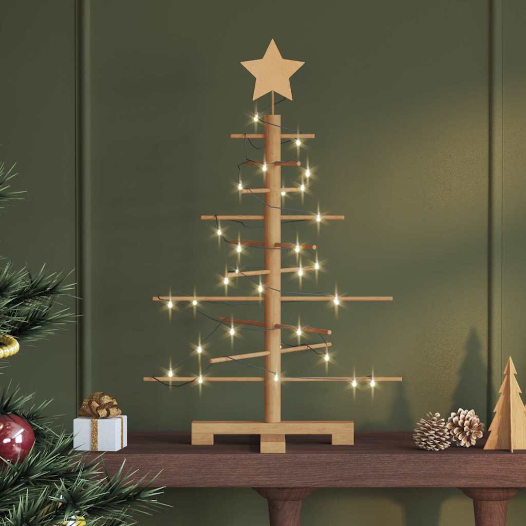 Houten kerstboom met standaard Bruin 75 cm Bamboe is nu te koop bij PeponiXL, paradijselijk wonen!