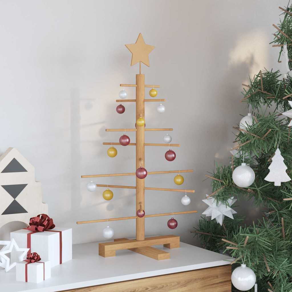 Houten kerstboom met standaard Bruin 75 cm Bamboe is nu te koop bij PeponiXL, paradijselijk wonen!