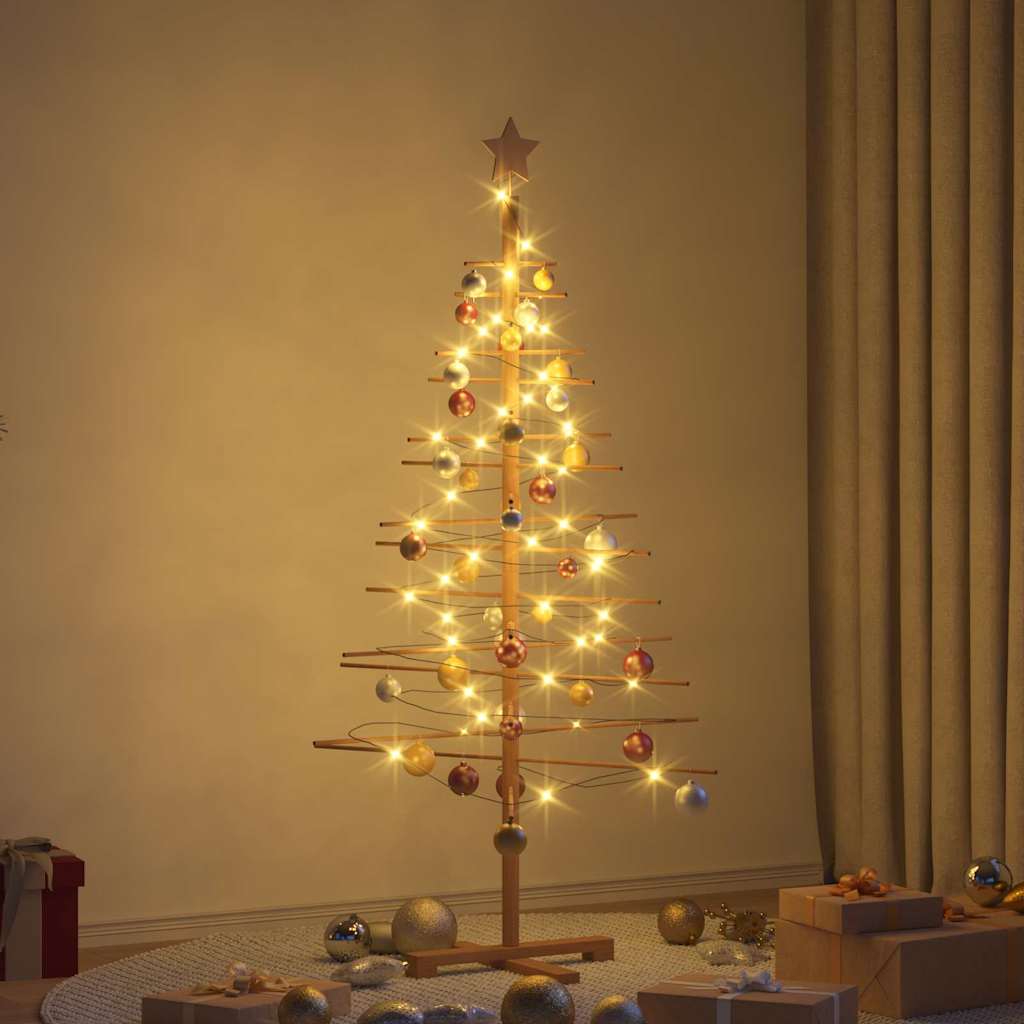 Houten kerstboom met standaard Bruin 150 cm Bamboe is nu te koop bij PeponiXL, paradijselijk wonen!