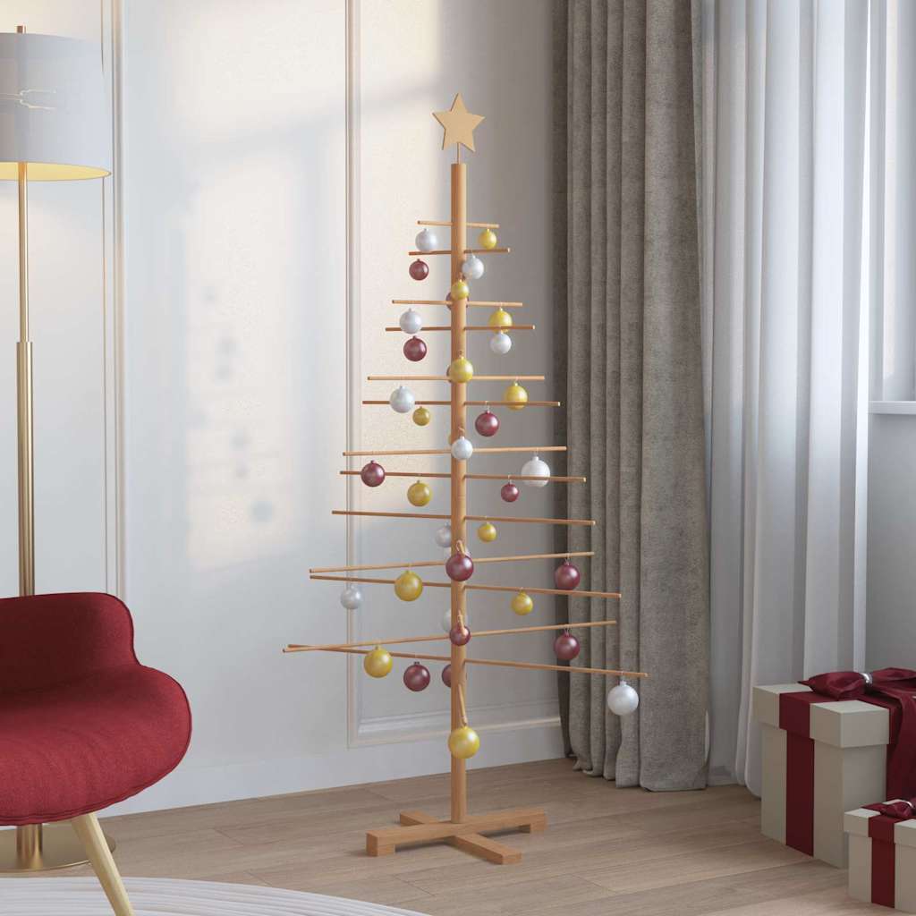 Houten kerstboom met standaard Bruin 150 cm Bamboe is nu te koop bij PeponiXL, paradijselijk wonen!