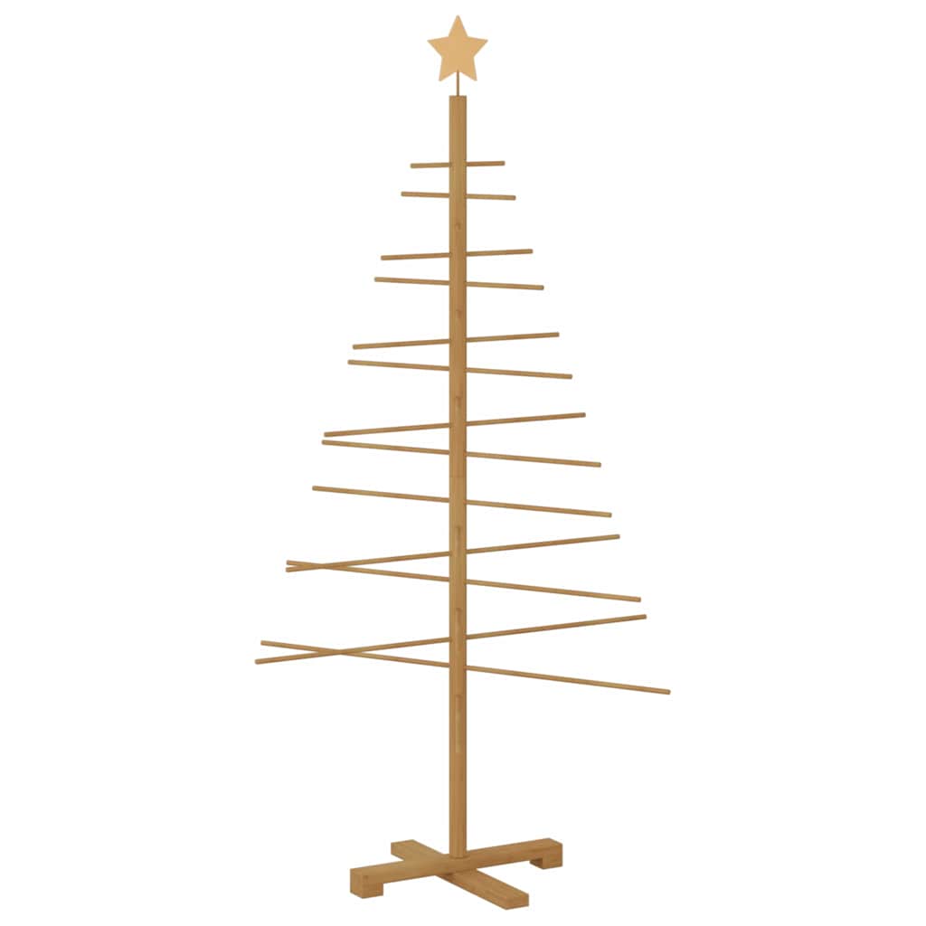 Houten kerstboom met standaard Bruin 150 cm Bamboe is nu te koop bij PeponiXL, paradijselijk wonen!
