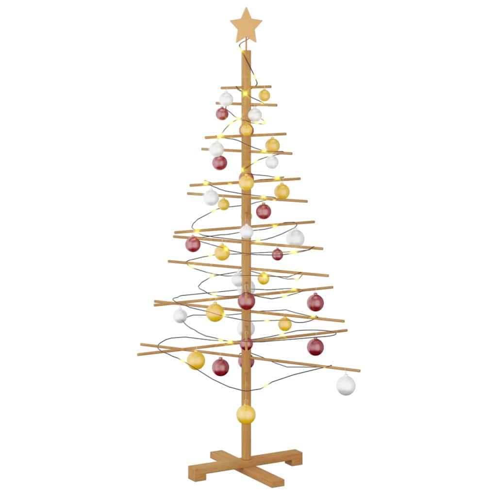 Houten kerstboom met standaard Bruin 150 cm Bamboe is nu te koop bij PeponiXL, paradijselijk wonen!