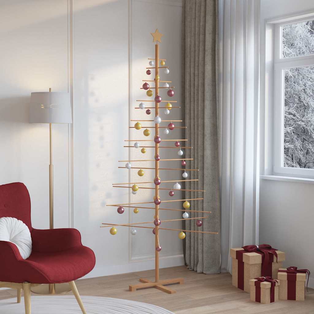 Houten kerstboom met standaard Bruin 210 cm Bamboe is nu te koop bij PeponiXL, paradijselijk wonen!