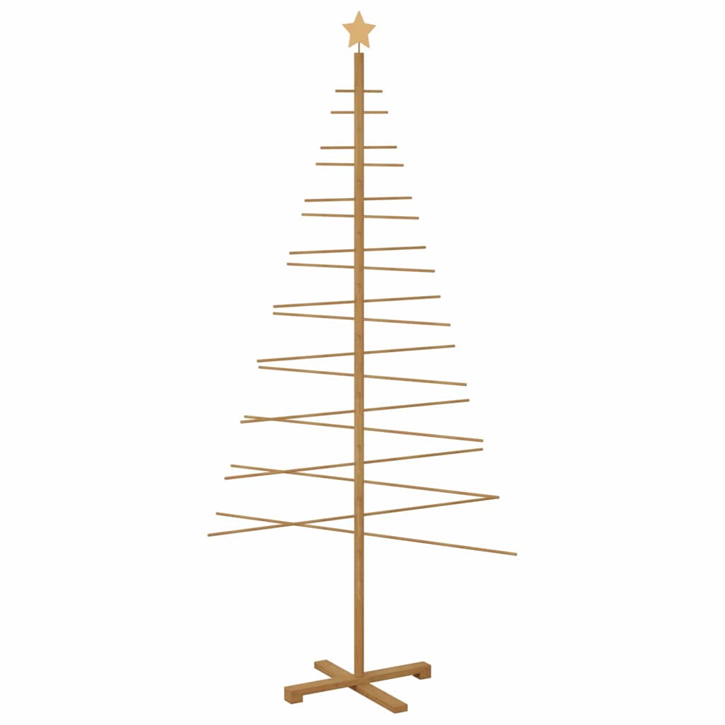 Houten kerstboom met standaard Bruin 210 cm Bamboe is nu te koop bij PeponiXL, paradijselijk wonen!