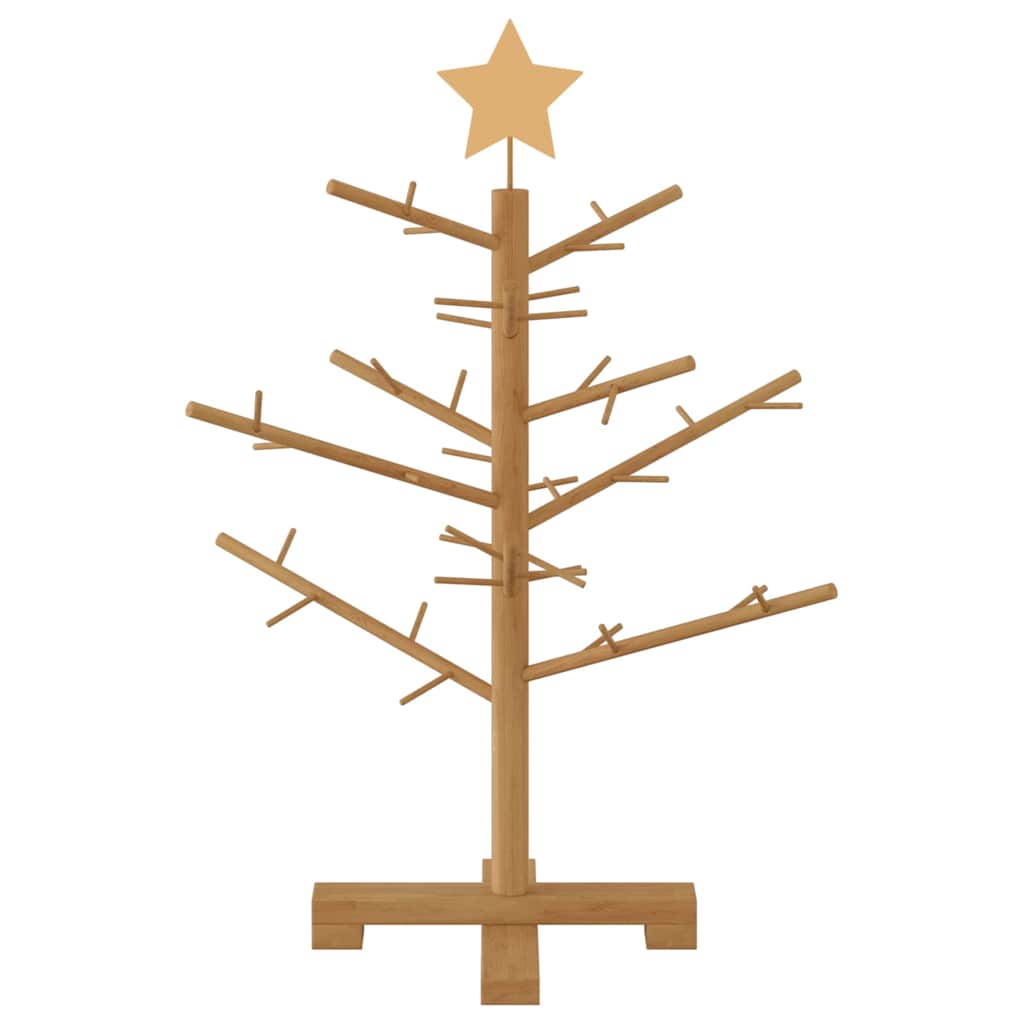 Houten kerstboom met standaard Bruin 75 cm Massief grenenhout is nu te koop bij PeponiXL, paradijselijk wonen!