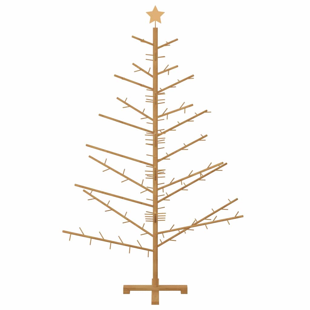 Houten kerstboom met standaard Bruin 180 cm Massief grenenhout is nu te koop bij PeponiXL, paradijselijk wonen!