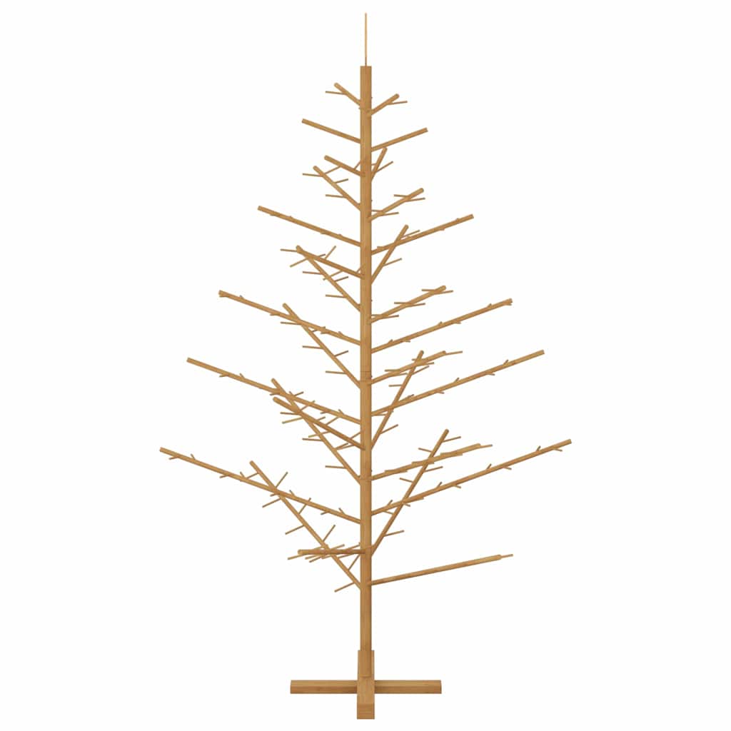 Houten kerstboom met standaard Bruin 180 cm Massief grenenhout is nu te koop bij PeponiXL, paradijselijk wonen!