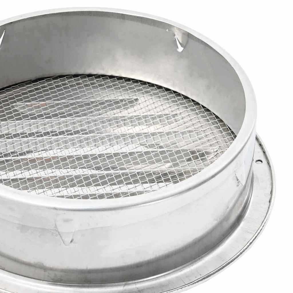 Luchtventilatie roosters 4 pcs Zilver 200 mm Roestvrij staal is nu te koop bij PeponiXL, paradijselijk wonen!