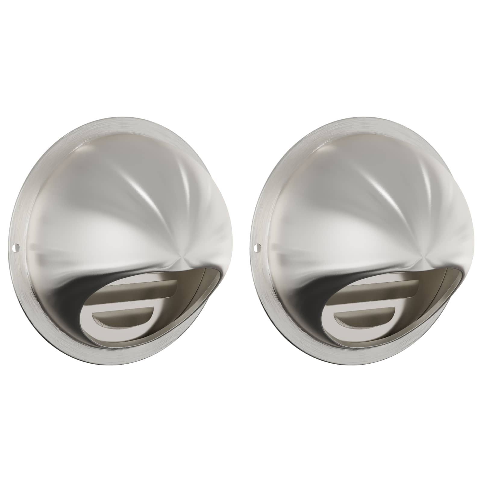 Luchtventilatie roosters 2 pcs Zilver 80 mm Roestvrij staal is nu te koop bij PeponiXL, paradijselijk wonen!