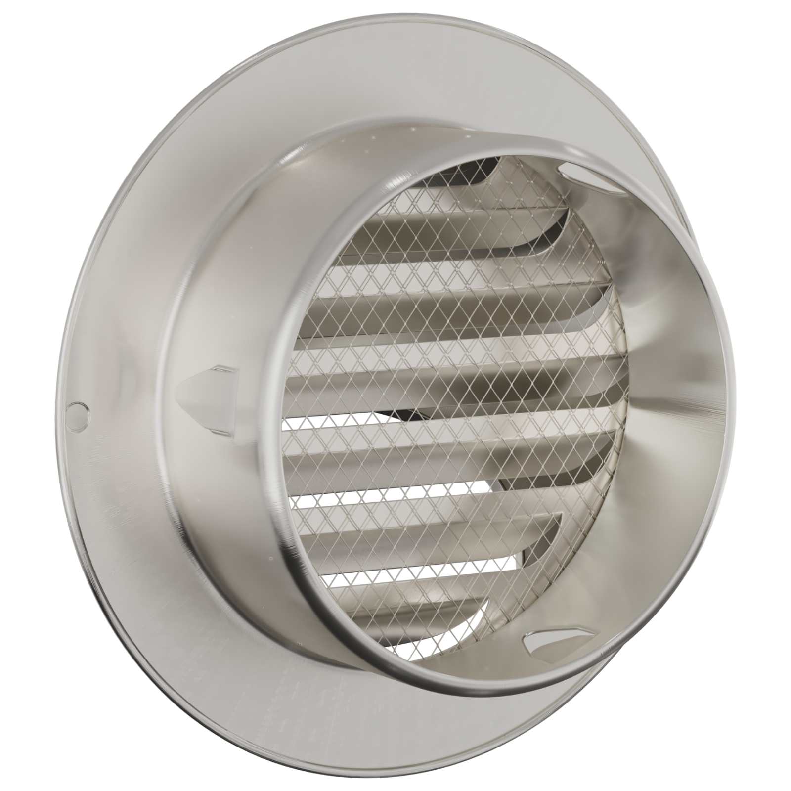 Luchtventilatie roosters 2 pcs Zilver 80 mm Roestvrij staal is nu te koop bij PeponiXL, paradijselijk wonen!