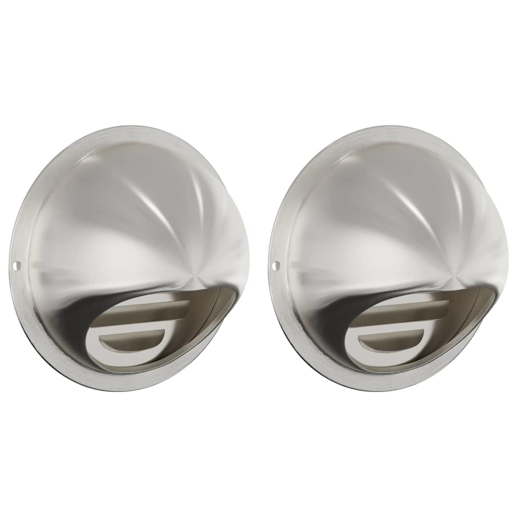 Luchtventilatie roosters 2 pcs Zilver 100 mm Roestvrij staal is nu te koop bij PeponiXL, paradijselijk wonen!