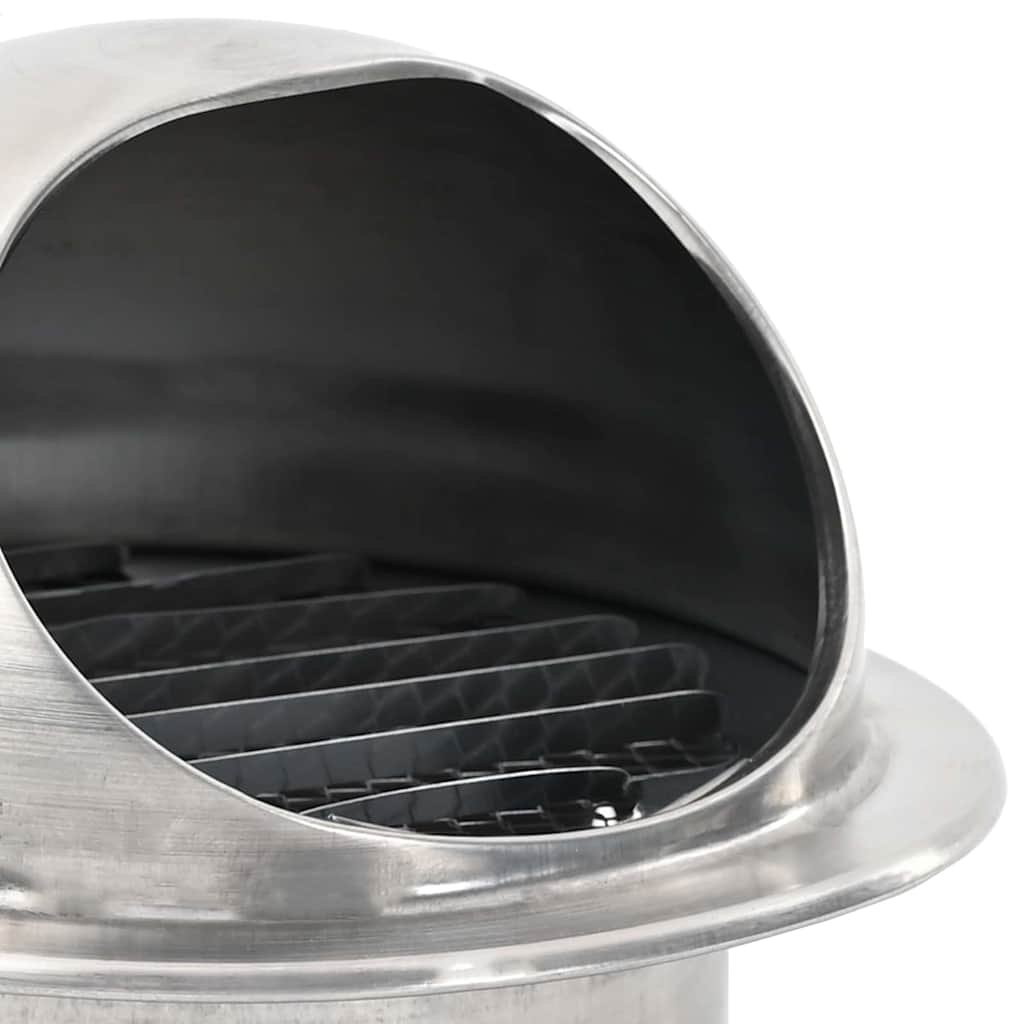 Luchtventilatie roosters 8 pcs Zilver 100 mm Roestvrij staal is nu te koop bij PeponiXL, paradijselijk wonen!
