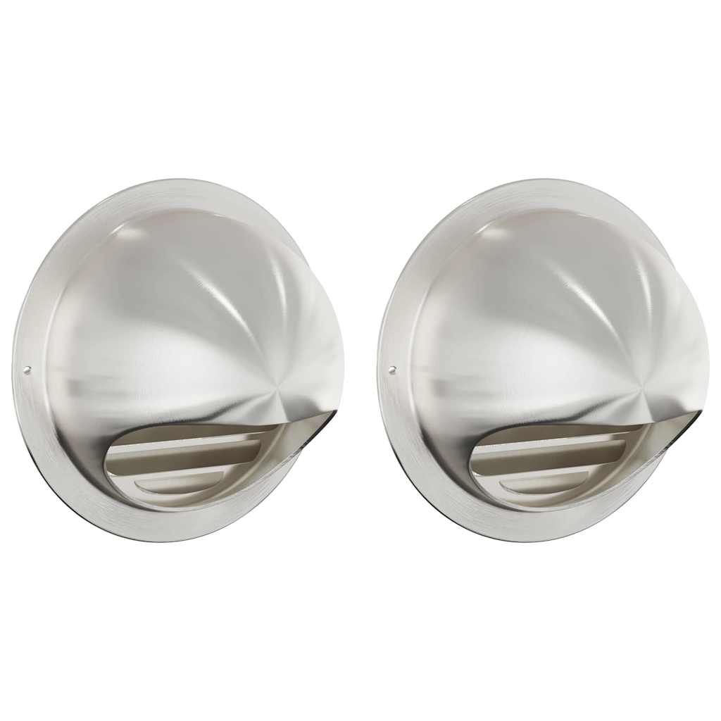 Luchtventilatie roosters 2 pcs Zilver 150 mm Roestvrij staal is nu te koop bij PeponiXL, paradijselijk wonen!